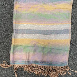 Handmade in Peru cotton scarf/shawl/pashmina